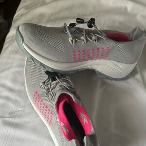 Stylish Gray and Pink  orthopedic Women's Sneakers